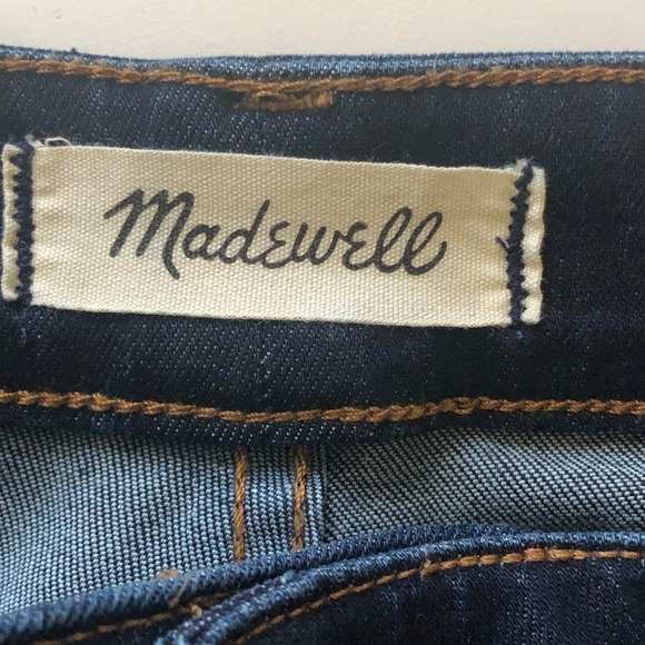 Madewell Jeans Womens 35T Blue  Tall Curvy High Rise Skinny Dark Wash‎ Stretch - Picture 4 of 14